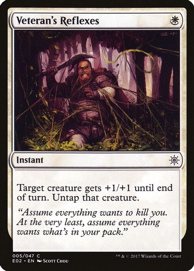 Veteran's Reflexes | 5 | Explorers of Ixalan