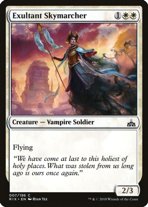 Exultant Skymarcher | 7 | Rivals of Ixalan