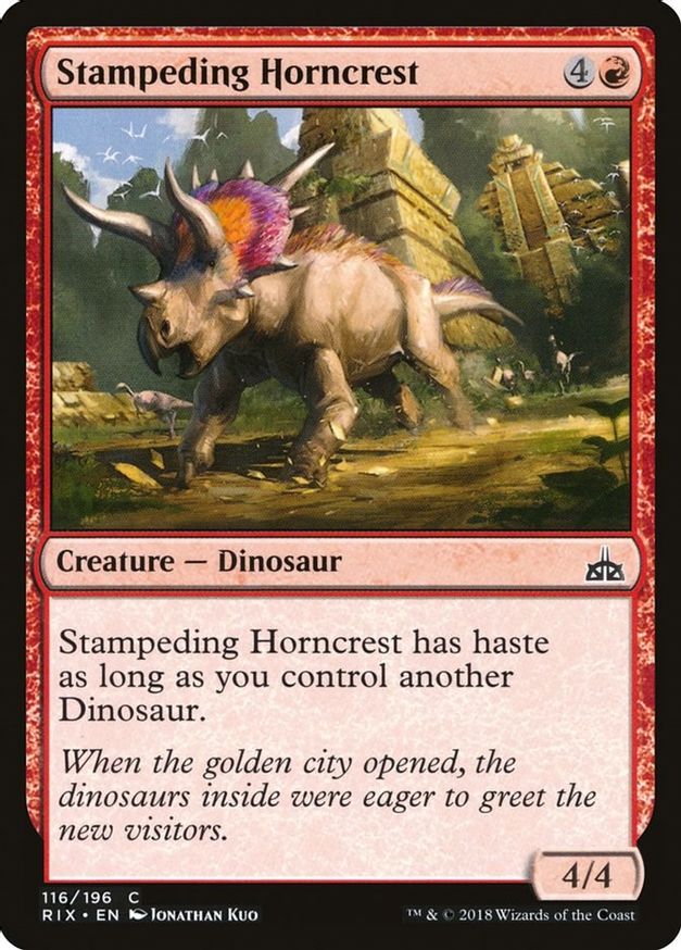 Stampeding Horncrest | 116 | Rivals of Ixalan