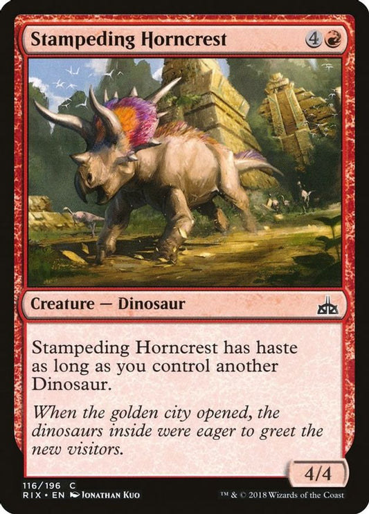 Stampeding Horncrest | 116 | Rivals of Ixalan