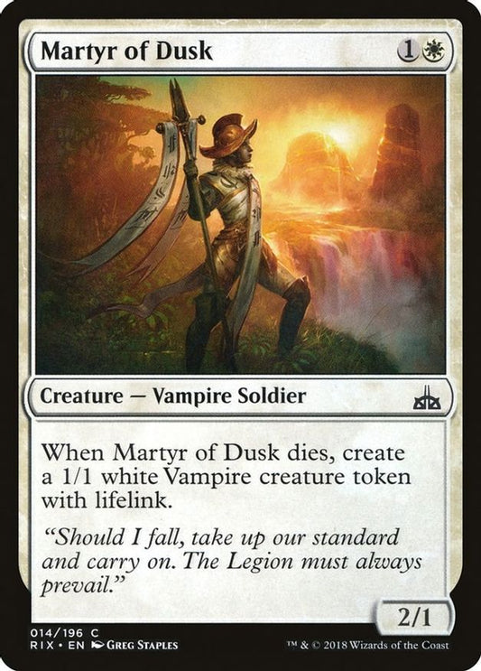 Martyr of Dusk | 14 | Rivals of Ixalan