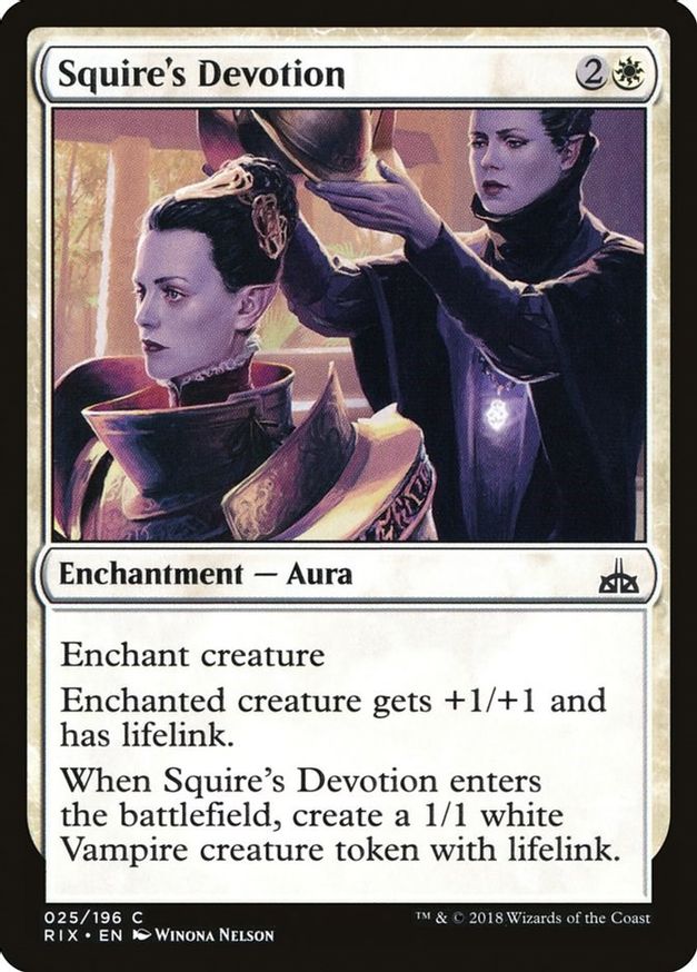 Squire's Devotion | 25 | Rivals of Ixalan