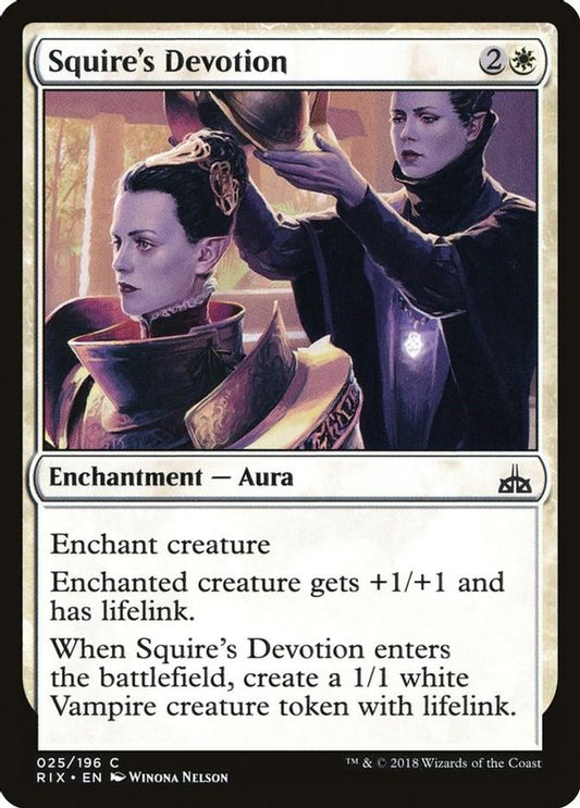 Squire's Devotion | 25 | Rivals of Ixalan