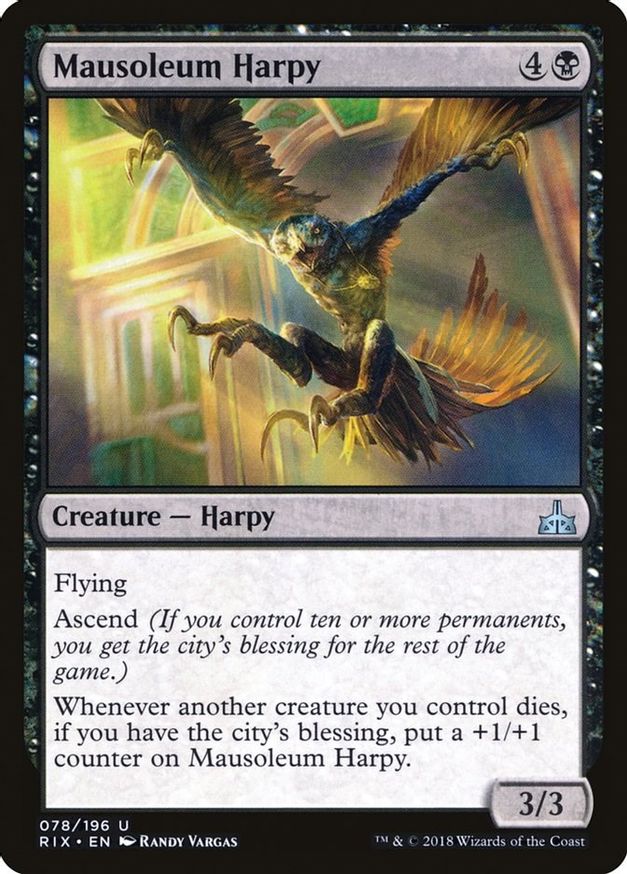 Mausoleum Harpy | 78 | Rivals of Ixalan