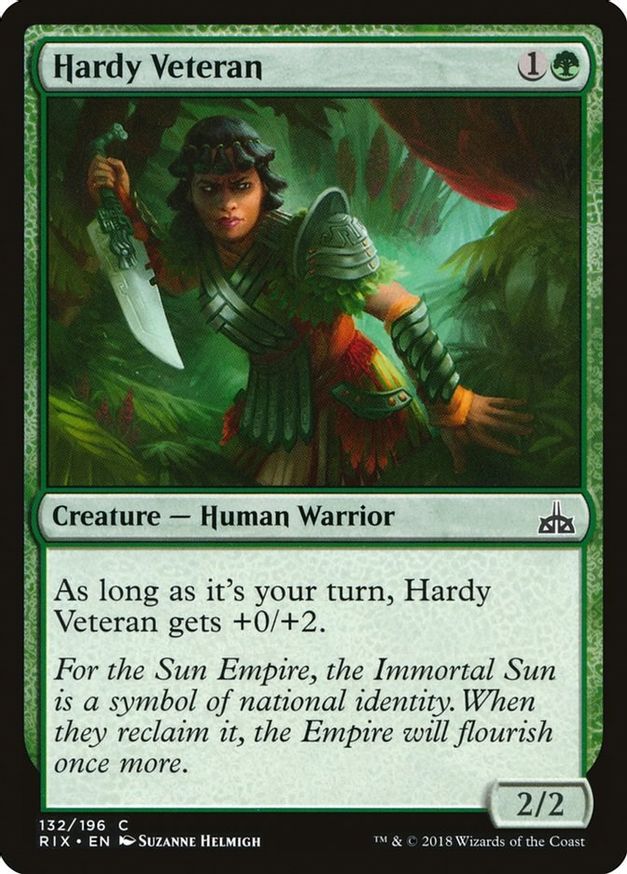 Hardy Veteran | 132 | Rivals of Ixalan