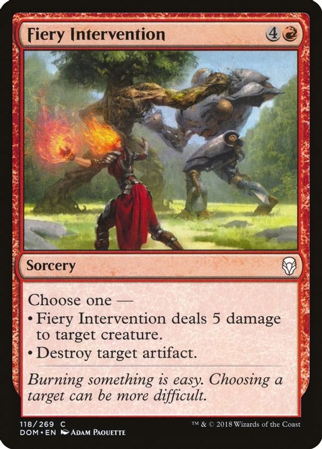 Fiery Intervention | 118 | Dominaria