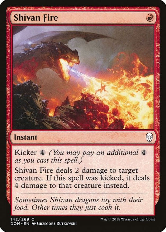 Shivan Fire | 142 | Dominaria