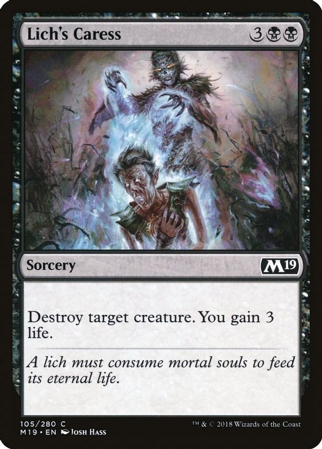Lich's Caress | 105 | Core Set 2019