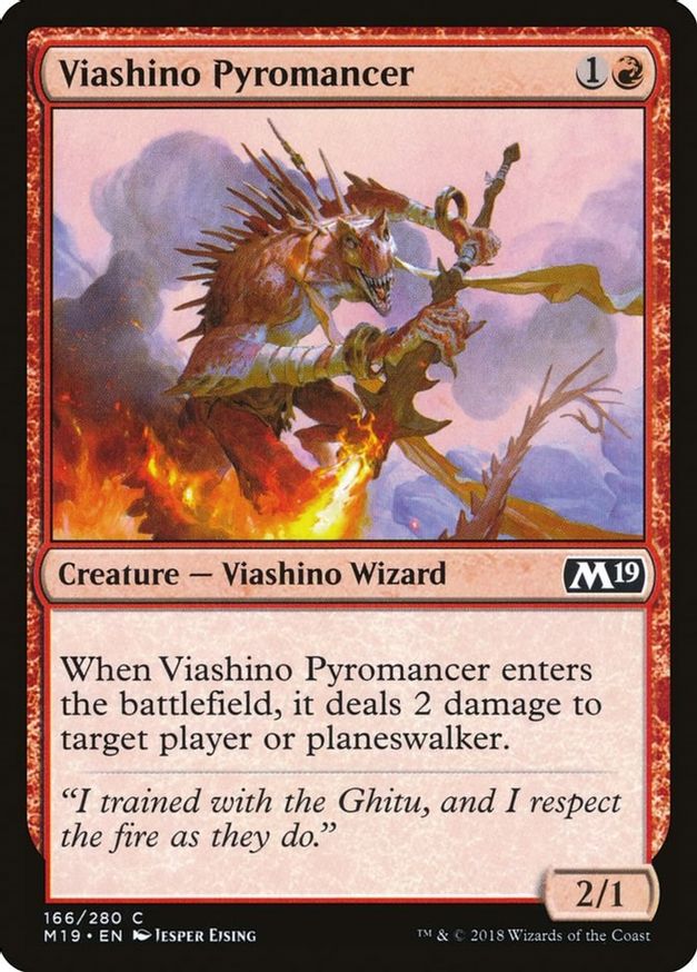Viashino Pyromancer | 166 | Core Set 2019