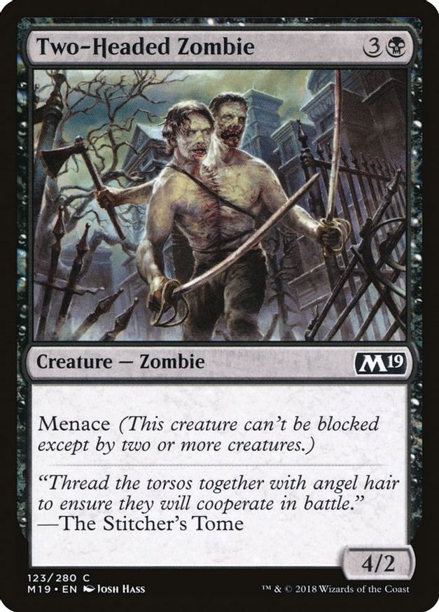 Two-Headed Zombie | 123 | Core Set 2019