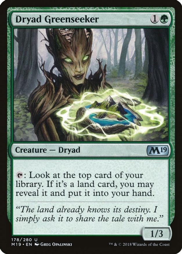 Dryad Greenseeker | 178 | Core Set 2019