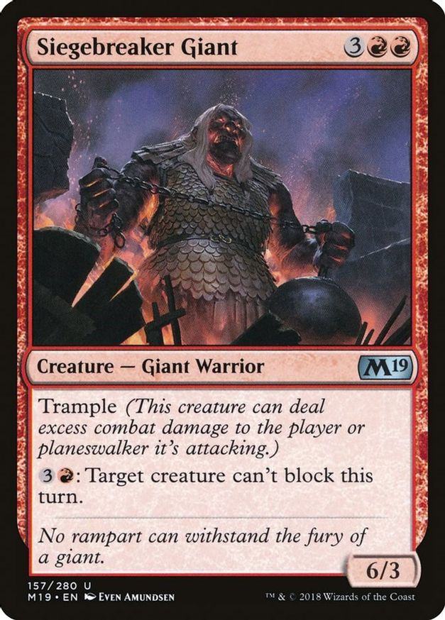 Siegebreaker Giant | 157 | Core Set 2019
