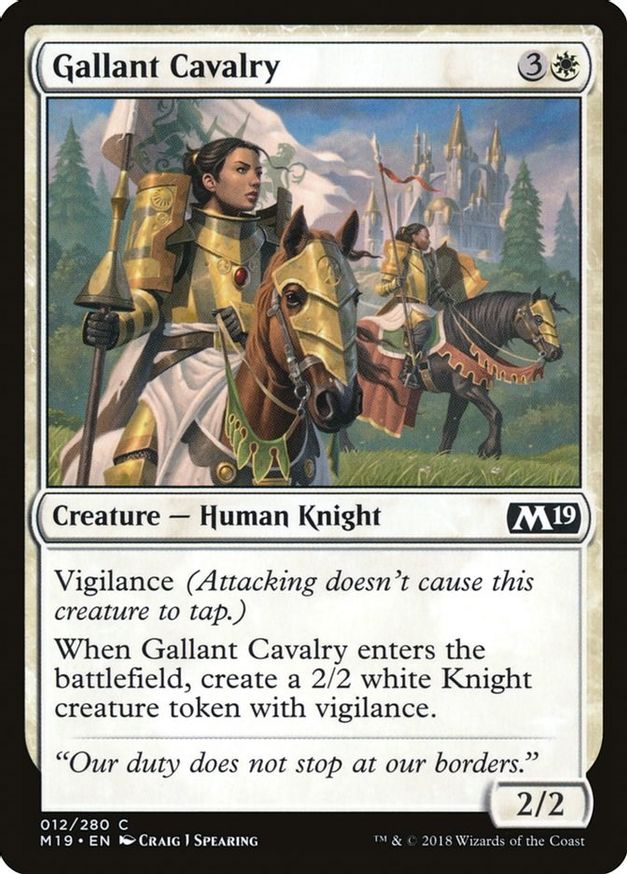 Gallant Cavalry | 12 | Core Set 2019