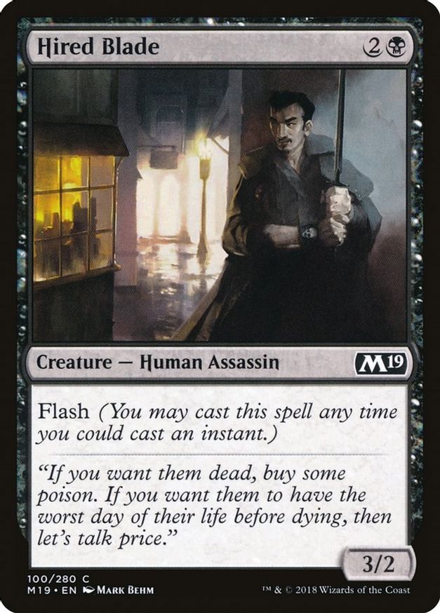 Hired Blade | 100 | Core Set 2019