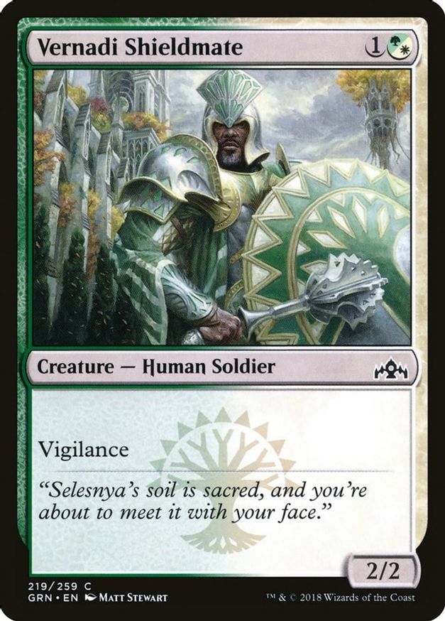 Vernadi Shieldmate | 219 | Guilds of Ravnica