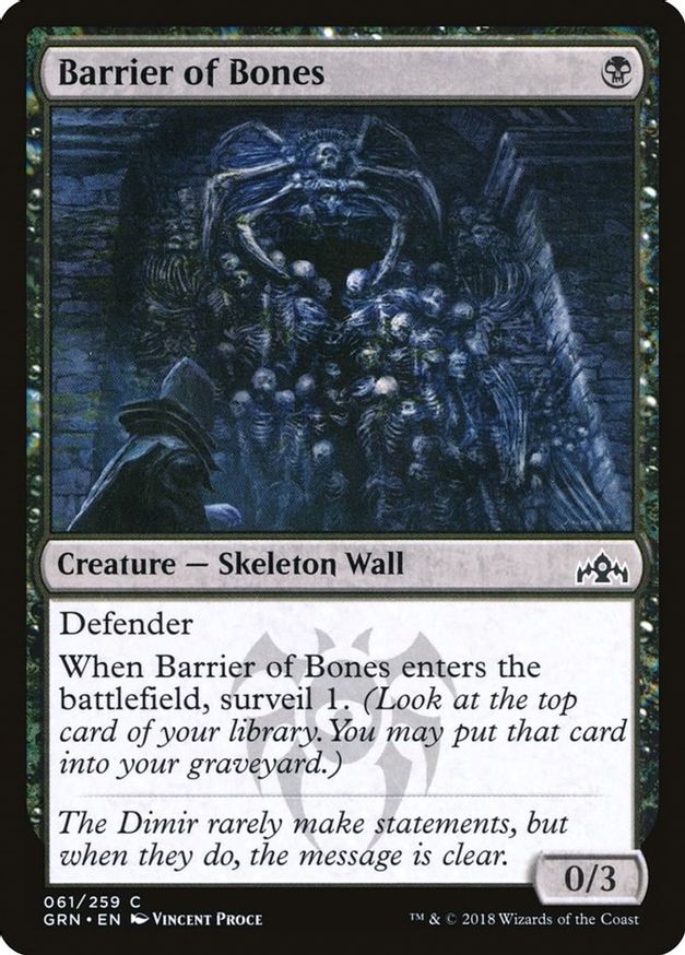 Barrier of Bones | 61 | Guilds of Ravnica