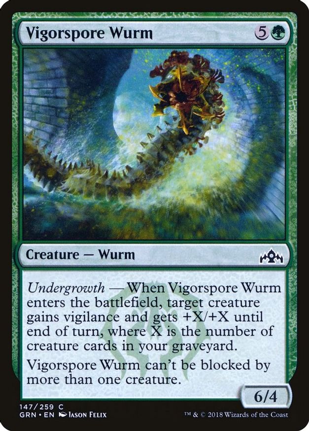Vigorspore Wurm | 147 | Guilds of Ravnica