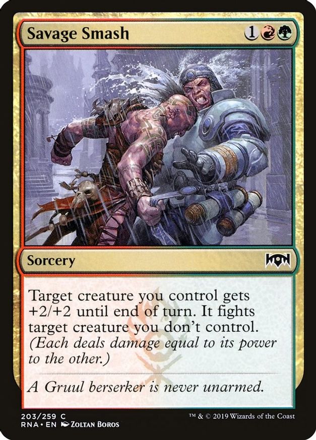 Savage Smash | 203 | Ravnica Allegiance
