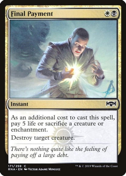 Final Payment | 171 | Ravnica Allegiance