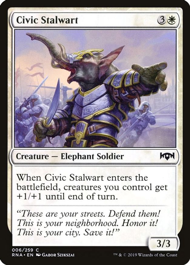 Civic Stalwart | 6 | Ravnica Allegiance