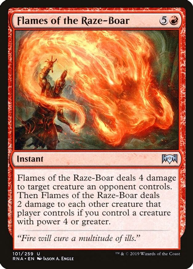 Flames of the Raze-Boar | 101 | Ravnica Allegiance