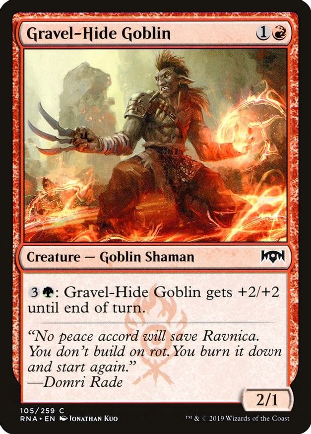 Gravel-Hide Goblin | 105 | Ravnica Allegiance