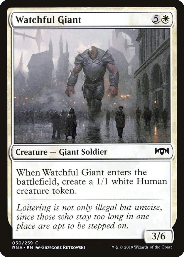 Watchful Giant | 30 | Ravnica Allegiance