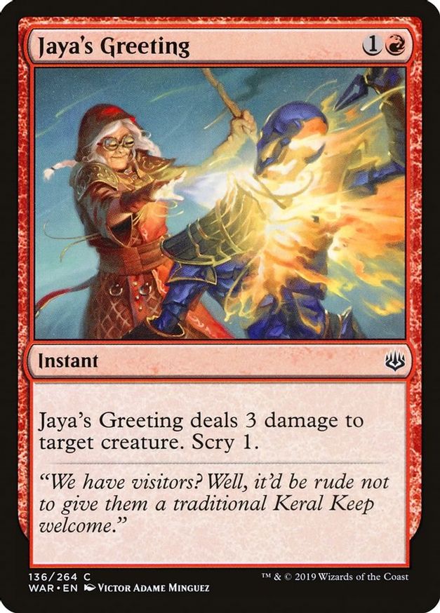 Jaya's Greeting | 136 | War of the Spark