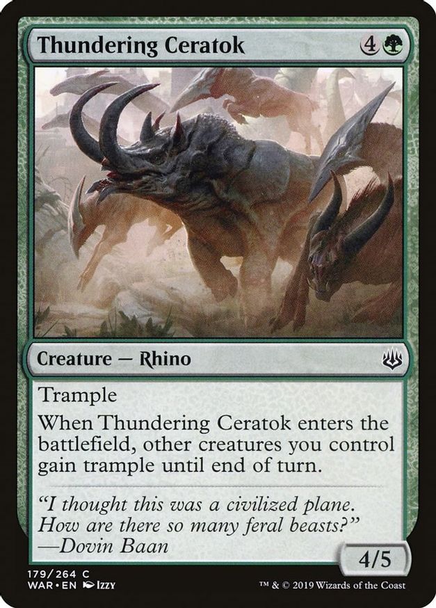 Thundering Ceratok | 179 | War of the Spark