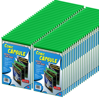 Green SILVER Age Size ComicCapsule