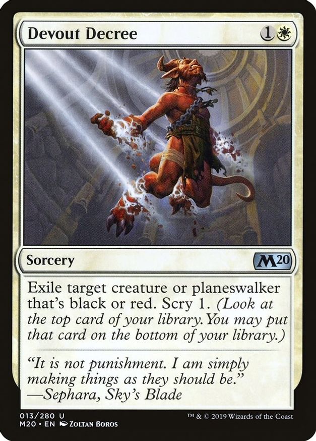 Devout Decree | 13 | Core Set 2020