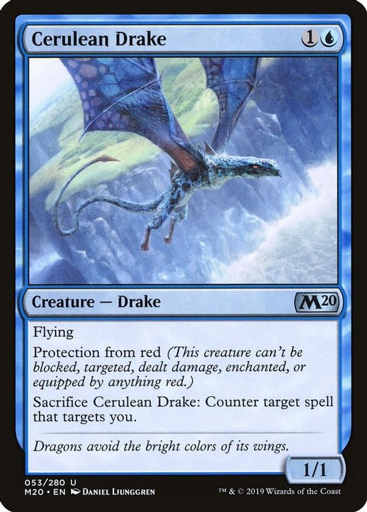 Cerulean Drake | 53 | Core Set 2020