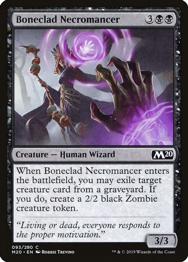 Boneclad Necromancer | 93 | Core Set 2020