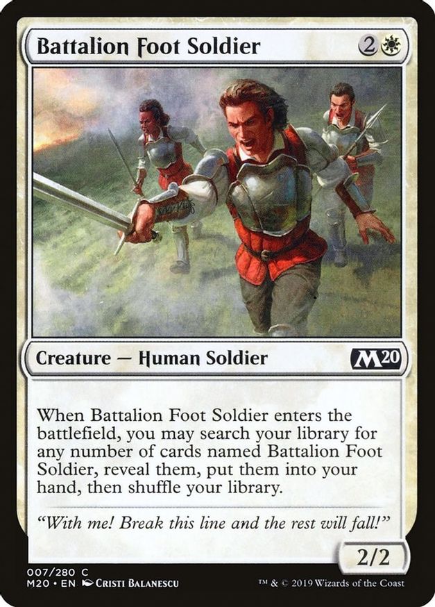 Battalion Foot Soldier | 7 | Core Set 2020
