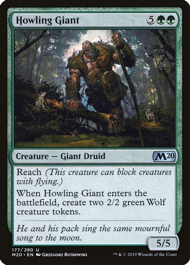 Howling Giant | 177 | Core Set 2020