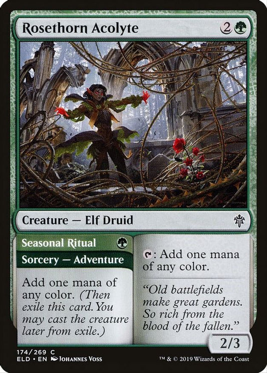 Rosethorn Acolyte | 174 | Throne of Eldraine