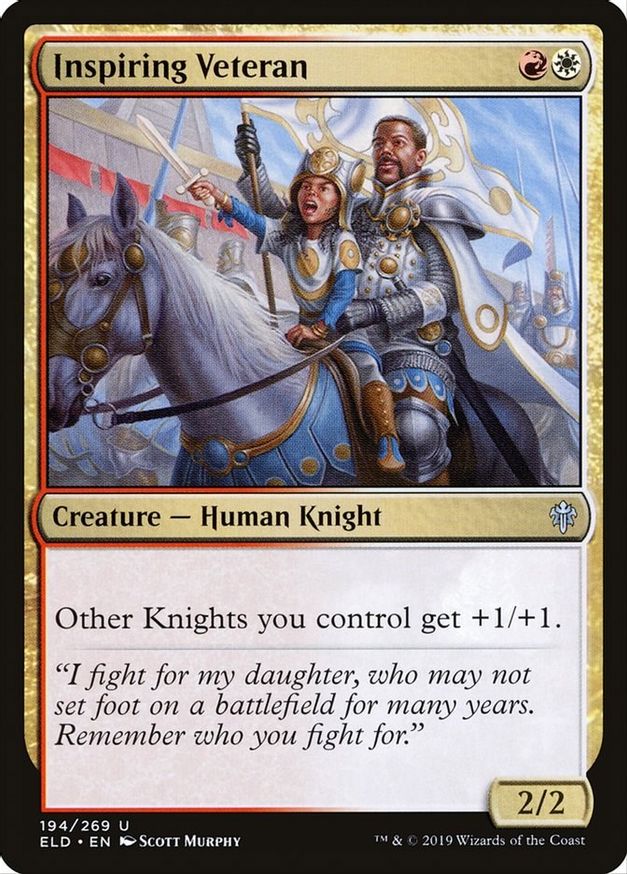 Inspiring Veteran | 194 | Throne of Eldraine