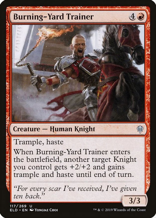 Burning-Yard Trainer | 117 | Throne of Eldraine
