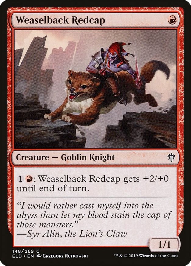 Weaselback Redcap | 148 | Throne of Eldraine