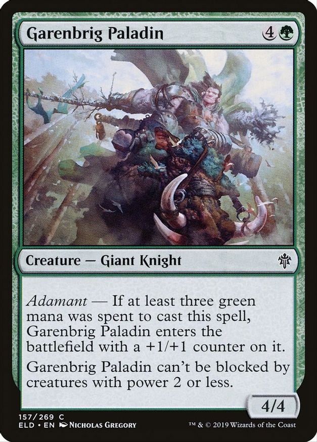 Garenbrig Paladin | 157 | Throne of Eldraine