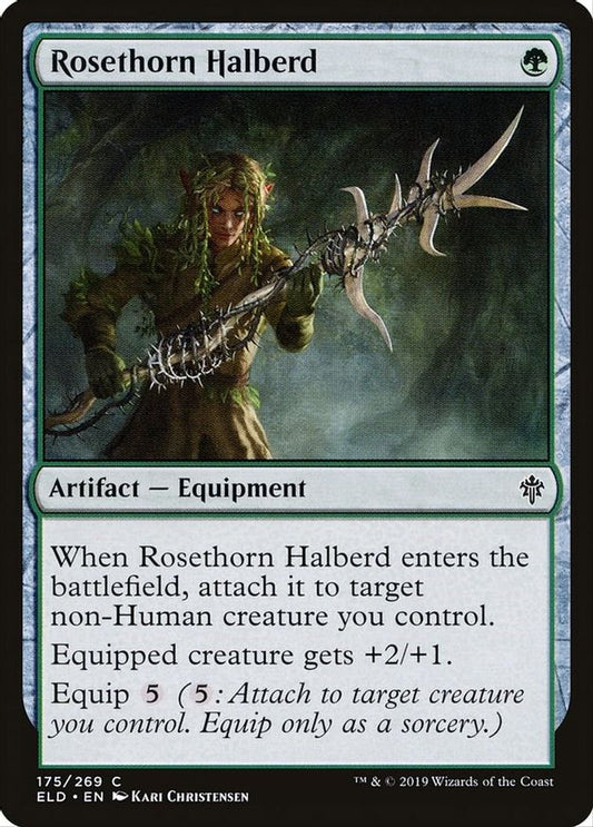 Rosethorn Halberd | 175 | Throne of Eldraine