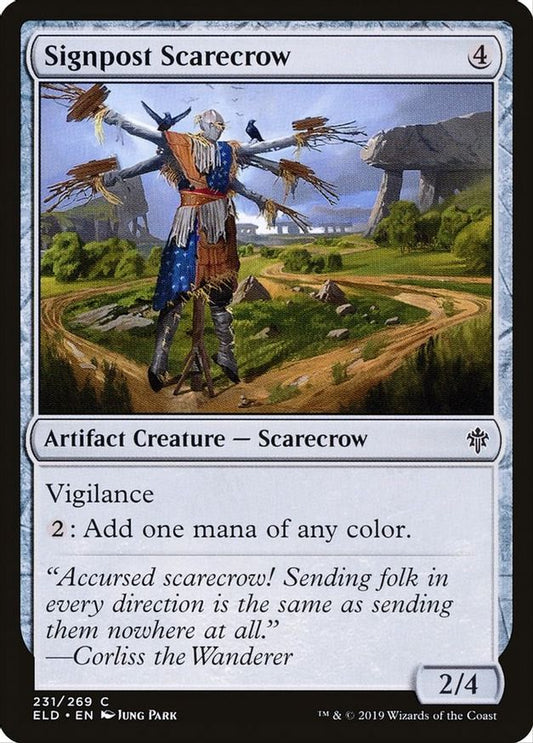 Signpost Scarecrow | 231 | Throne of Eldraine