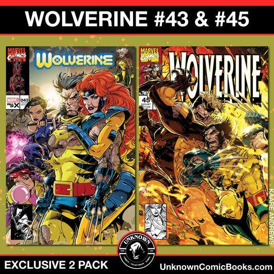 [2 Pack] Wolverine  #43 & #45 Kaare Andrews Exclusive Var [03/13/2024]
