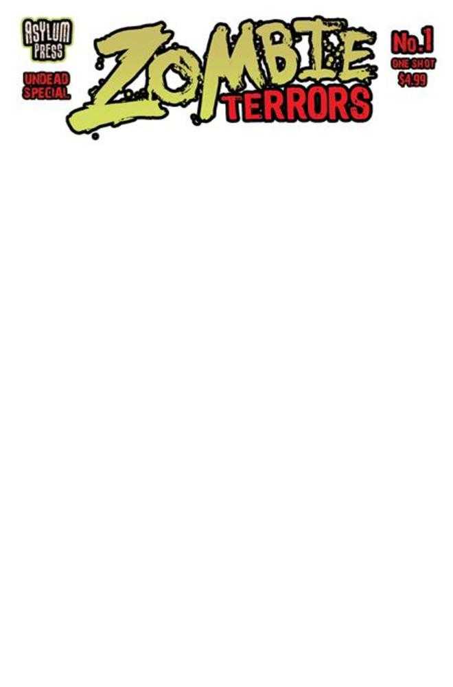 Zombie Terror #1 Undead Special (One Shot) Cover C Sketch Cover Variant (Mature)