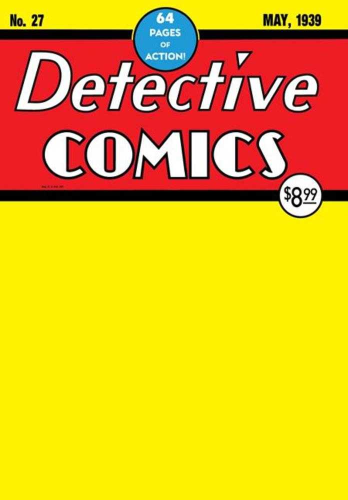 Batman Day 2024 - Detective Comics #27 Facsimile Edition Cover B Blank Variant