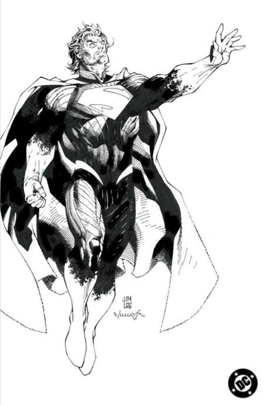 Absolute Superman #1 Cover H 1:100 Jim Lee Black & White Card Stock Variant