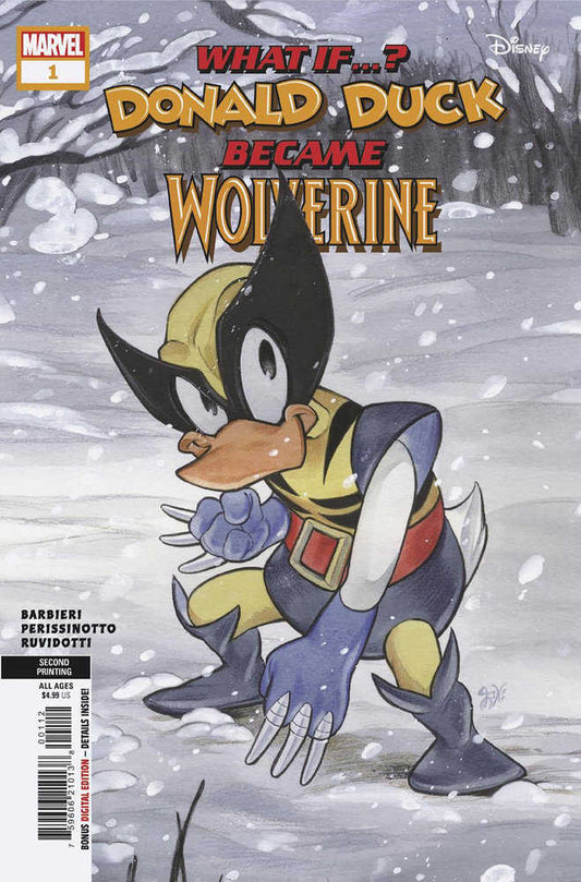 Marvel & Disney: What If? Donald Duck Became Wolverine #1 Momoko 2ND print