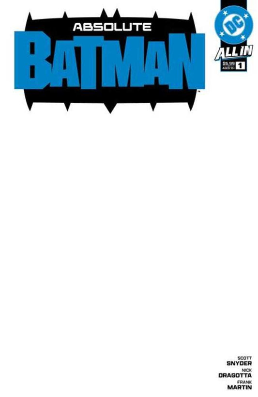 Absolute Batman #1 Cover I Blank - 1ST PRINT