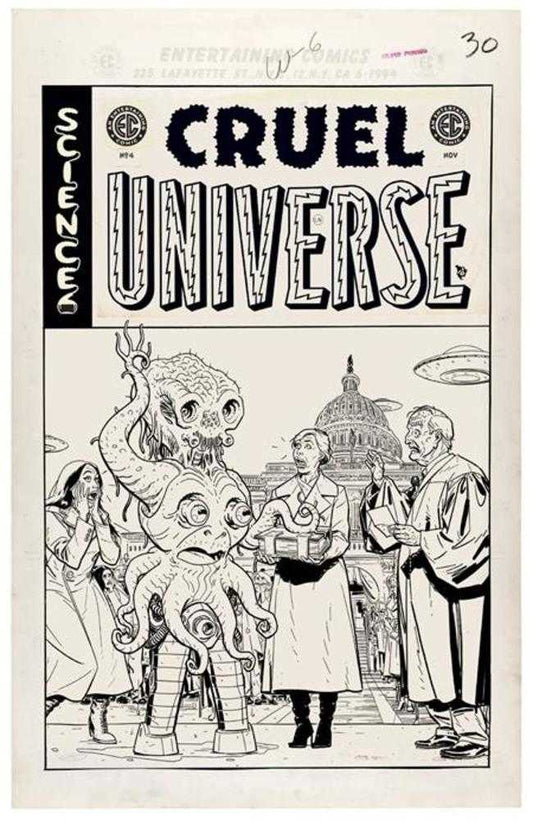 EC Cruel Universe #4 (Of 5) Cover D Inc 1:20 Kano Black & White (PRESALE 11/6/24)