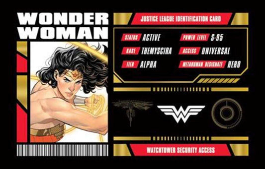 Wonder Woman Justice League Membership Card Opt-In Bundles Of 25
